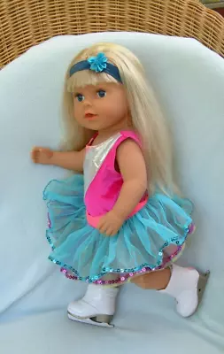 $24.38 • Buy Zapf Baby Born BIG SISTER Jointed Knees Redressed Ice Skater (buy Nude Cheaper)