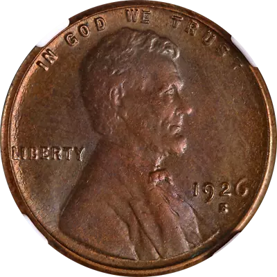 1926-S Lincoln Cent NGC MS62 BN Nice Eye Appeal Nice Strike • $450