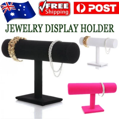 $13.81 • Buy Velvet Stand Holder Jewelry Rack Bracelet Chain Bangle Watch Display Organizer