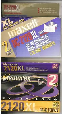 Pack Of 4 Maxell DC-2120XL Mini Data Cartridge QIC-80 Formatted New • $20