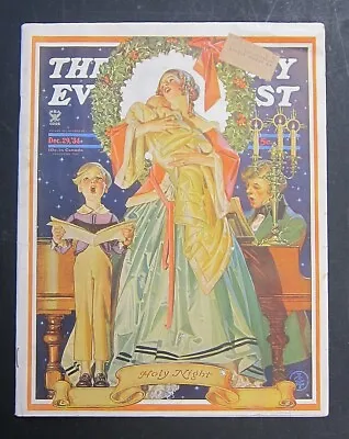 Saturday Evening Post December 29 1934 ~  J. C. Leyendecker Cover ~ Christmas • $50