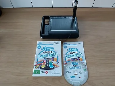 Black Nintendo Wii UDraw Game Tablet + Studio Instant Artist Bundle • $29.95