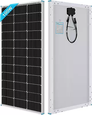 Renogy 100W Solar Panel 12 Volt High-Efficiency Monocrystalline Module PV Power  • £107.57
