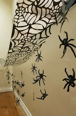 3M Spider Halloween Hanging Ceiling Wall Decoration Horror Haunted House Spiders • £2.49