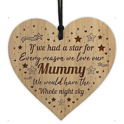 Mummy Gifts LOVE Engraved Heart Mummy Birthday Christmas Gift From Daughter Son • £4.99