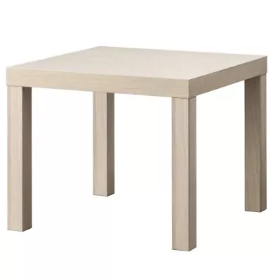 IKEA Lack Coffee Side Table - Home Office  55 X 55cm -White Stained Oak Effect • £19.99