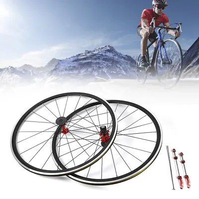 700C Road Bike Wheels Front&Rear Clincher Rim Brake 7/8/9/10/11 Speed Bike Wheel • $111.15