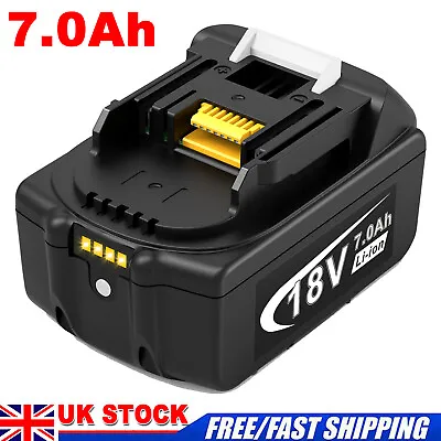 18V For Makita BL1860 18Volt 7.0Ah Lithium-ion Battery BL1850 BL1840 BL1830 LED • £19.99