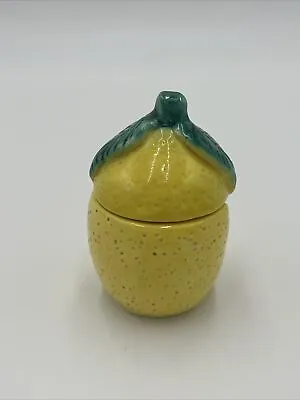 Vintage Lemon Porcelain Mini Cannister 4  • $12.41