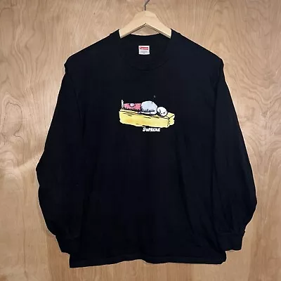 Supreme Neil Blender Arrow Long Sleeve Logo Tee Shirt Black Streetwear Sz Medium • $59.95