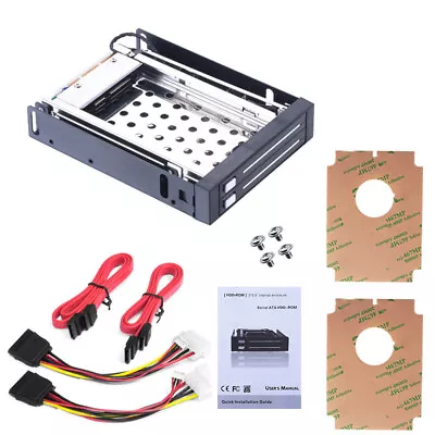 Dual Bay Hot Swap  Rack For SATA 2.5  HDD SSD Hard Drive Caddy Dock C8M9 • $25.38