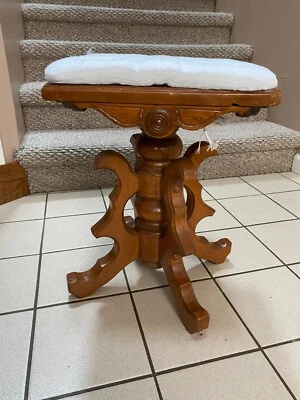 $165 • Buy Antique Victorian Adjustable Piano/Organ/Vanity Stool 