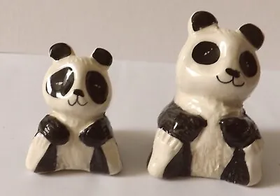 Philip Laureston Babbacombe Pottery Panda Figures Numbered 80 And 81 - Used • £12.95