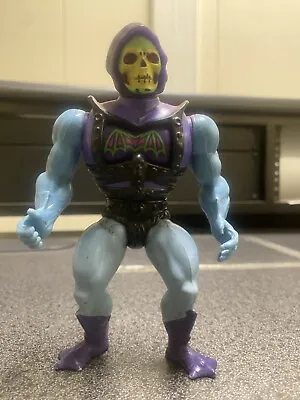 SKELETOR 1983 BATTLE ARMOR VTG SOFT HEAD He-Man Masters Of The Universe USA MOTU • $13.98