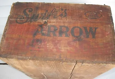 Antique Wooden Advertising Box Swift Arrow Borax Soap Graphics 4 Sides • $115