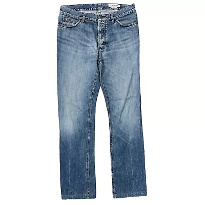 YSL Yves Saint Lauren Denim Jeans Regular Straight Leg Blue Mens W33 L30 • £44.99