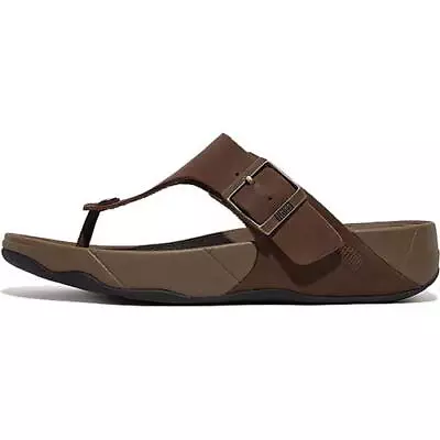 FitFlop Trakk Ll Buckle Mens Flip Flop Toe Post Adjustable Sandals Size UK 8-12 • £69.99