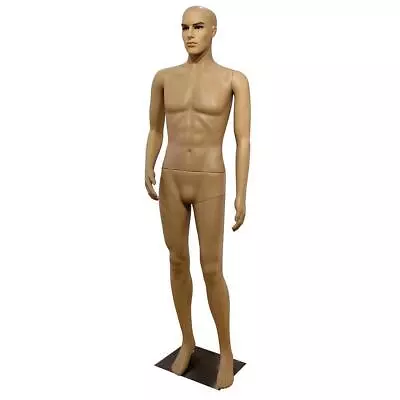 6FT Male Mannequin Manikin Metal Stand Plastic Full Body Realistic Man Clothes • $79.99