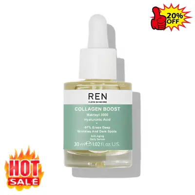 £4.19 • Buy REN Advanced Collagen Boost Anti Aging Serum, Reduce Wrinkles Face Serum