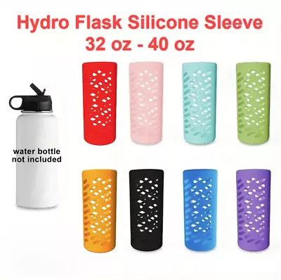 Hydro Flask Full Silicone Cover Sleeve To Fit 32oz Or 40oz Bottle • $24.90