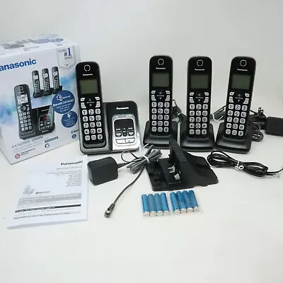 Panasonic KX-TGD564M DECT 6.0 Cordless Phone System With Bluetooth 4 Handsets • $44.99