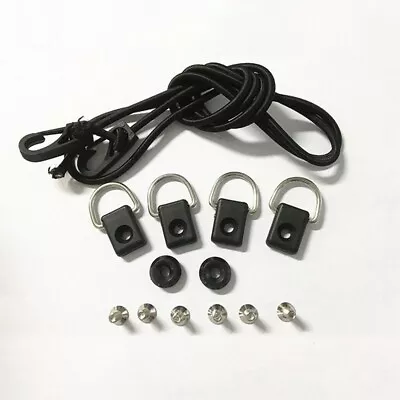 $12.09 • Buy Black D Rings Canoe Kayak Outfitting Fishing Rigging Bungee Kit Accessories