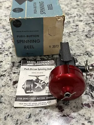 $21 • Buy VINTAGE RARE SEARS 3973 CASTING FISHING REEL BEAUTIFUL Heddon Tackle Lure