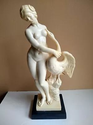 Vintage Italian A. SANTINI Sculpture. Venus And Goose. Scarce Piece. • $124.95