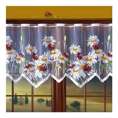 Cafe Net Curtain-ladybird Multi Colour - Sold By Metres • £5.98