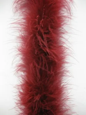 Light Burgandy Marabou Feather Boa 6ft Sold By Piece • $7