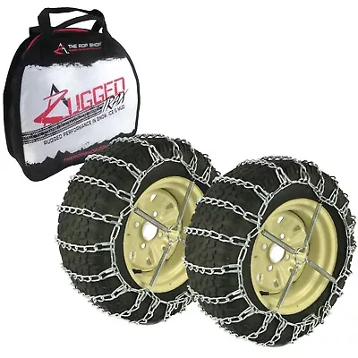 2 Link Tire Chain & Tensioners Pair For Kubota Tractor With 25x12x12 Tires • $109.99