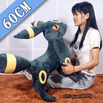 Game Giant Umbreon 60cm Plush Doll Pillow Cosplay Stuffed Toy Xmas Gift • $121.53