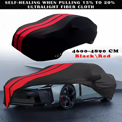 For NISSAN GT-R Indoor Red Line Dustproof Stain Stretch Full Car Cover • $119.89