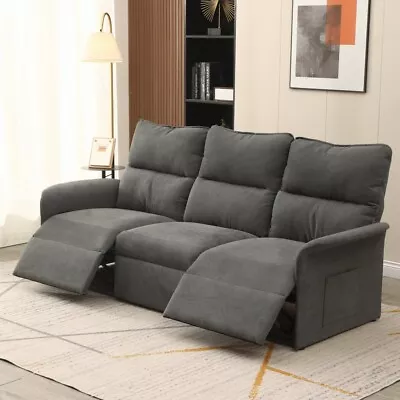 Fabric Electric Recliner Sofa Armchair 2/3 Seater Suite Living Room Recliner • £82.99
