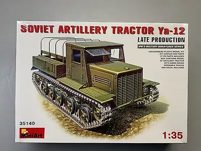 Miniart 1/35 Soviet Artillery Tractor Ya-12 Late Production NEW/SEALED BOX 35140 • $30