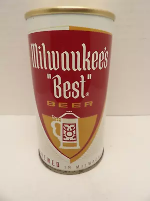 Milwaukees  Best  Brewed In Milwaukee Straight Steel Pull Tab Beer Can #94-35 • $25