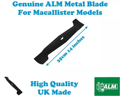 Replacement MacAllister CLMB3635K MLM3635 Lawn Mower 35cm Metal Blade ALM MC036 • £16.45