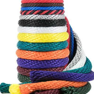 Golberg Solid Braid 1/4-inch Utility Rope. Available In Various Sizes & Colors. • $8.99