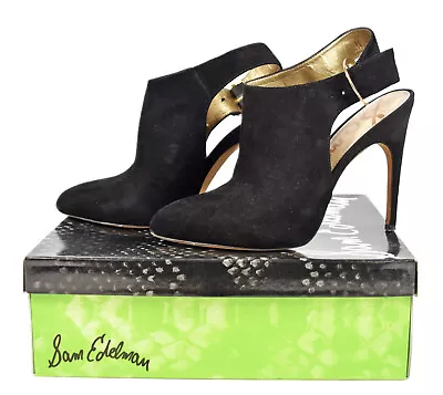 Sam Edelman 'Julian' Black Suede High Heel Shoes UK 7 • £24