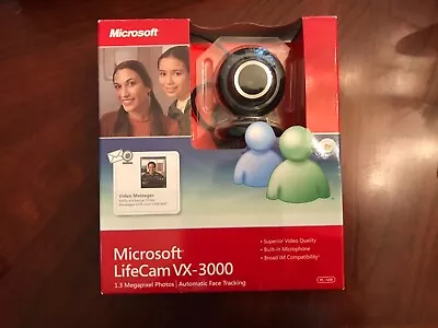 Microsoft Lifecam VX-3000 USB 2.0 Webcam New Open Box | 1.3 Megapixel • $19.99