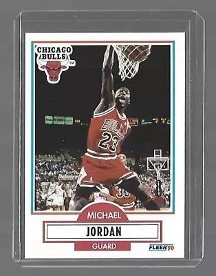 MICHAEL JORDAN  1990-91 Fleer Basketball #26  BASE CARD  Chicago Bulls • $4