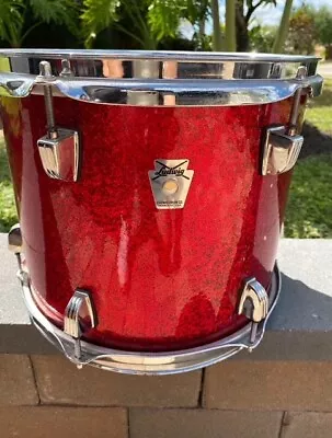 Ludwig Classic Tom 12 X10 USA Red Sparkle Finish • $179