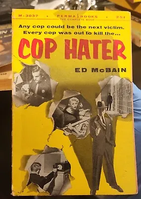 COP HATER Ed McBain 1956 Perma Books M3037 Vintage Paperback • $32.95