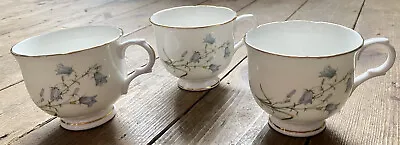 3 Vintage Sadler Wellington Bluebell Tea Cups ** Excellent Cond ** No Chips • £12.75