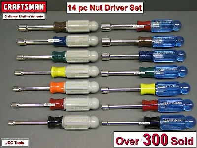 CRAFTSMAN 14 Pc SAE And METRIC Nut Driver Set MM Inch Piece NEW   7  • $79.95