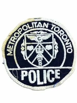 Canadian Metropolitan Toronto Ontario Police Department Patch • $5
