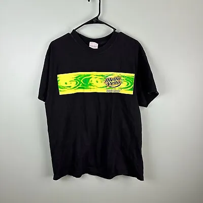 Mello Yello! Black T-Shirt LARGE 100% Cotton Yellow Graphic Tee USA MY Soda Pop • $17.99