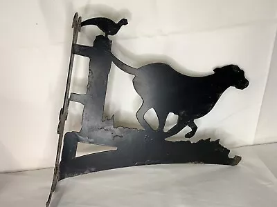 Metal Black Dog Wall Mounted Hanging Basket Wall Hook Bracket • £25