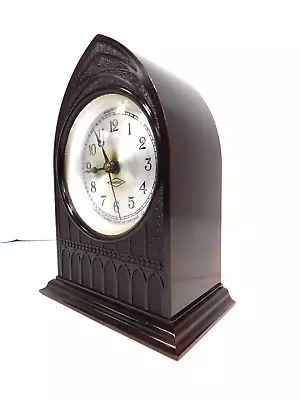 Old Vintage Depression Era Bakelite Antique Gothic Art Deco Restored Clock Works • $5