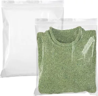 100 14x16 Reclosable 2-Mil Zip Lock Plastic Bags Ziplock Baggies Jewelry Bags • $35.11